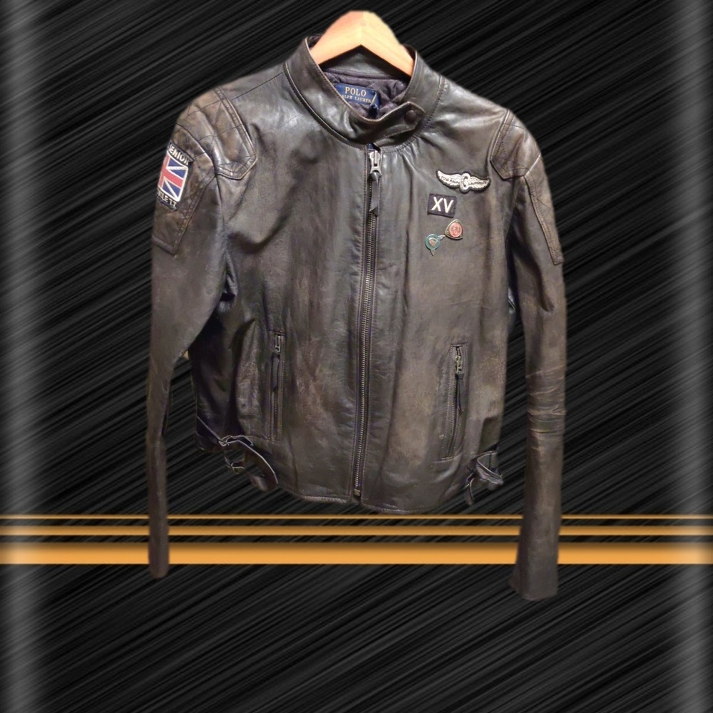 Polo Ralph Lauren Flight leather Jacket Brand New